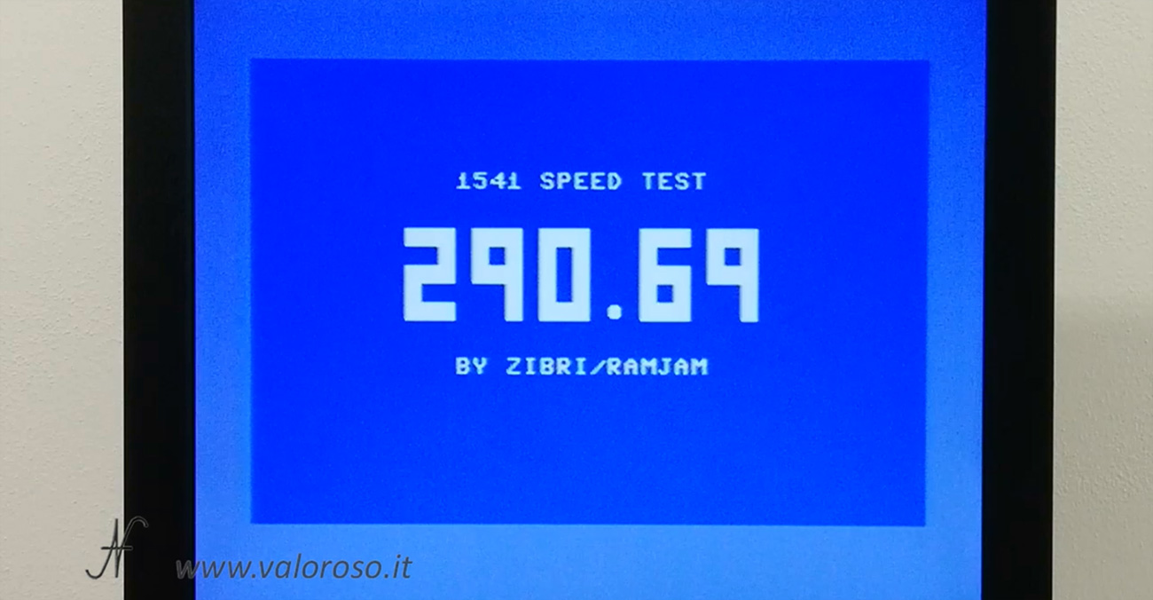 1541 Speed Test by Zibri, RPM, misurare la velocita di rotazione del floppy disk drive 1541