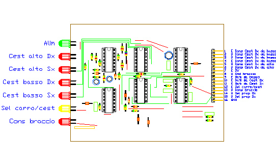 3CTRSEL, drawing by Amedeo Valoroso, selettore trasmettitore comandi, sistema di controllo per sollevatori per gallerie