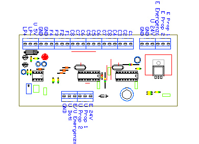3CTRTX1, drawing by Amedeo Valoroso, trasmettitore dei comandi, sistema di controllo per sollevatori per gallerie