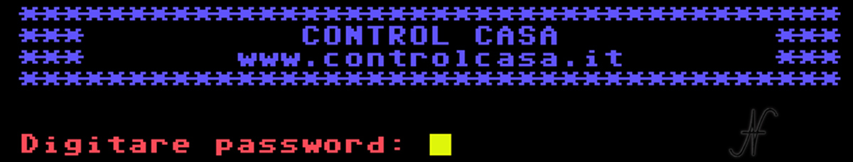 Domotica con il Commodore, 64, collegamento a Control Casa