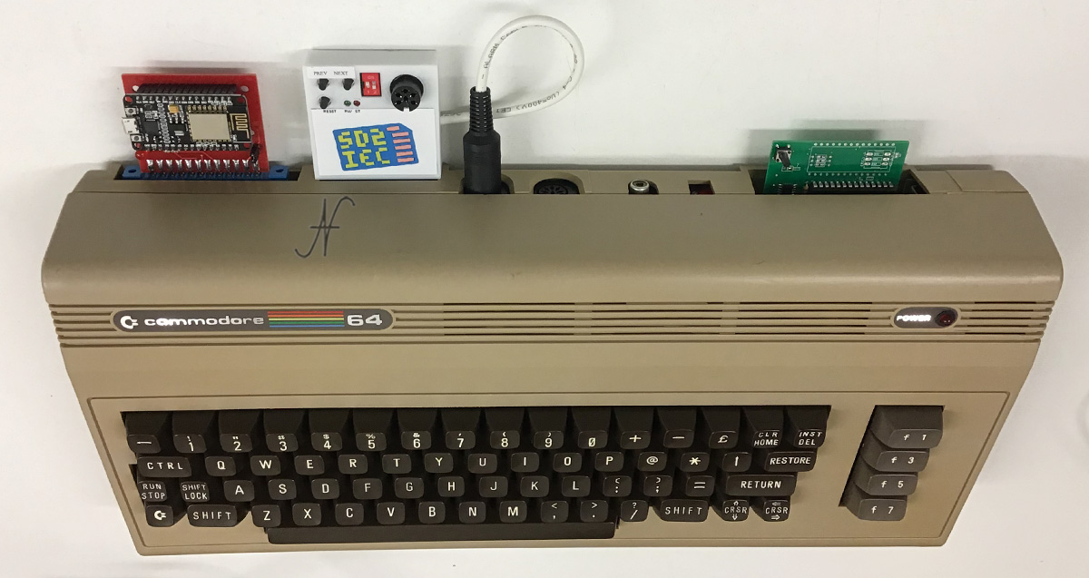 Modem wifi per Commodore 64, fastload, sd2iec, emulatore floppy, internet