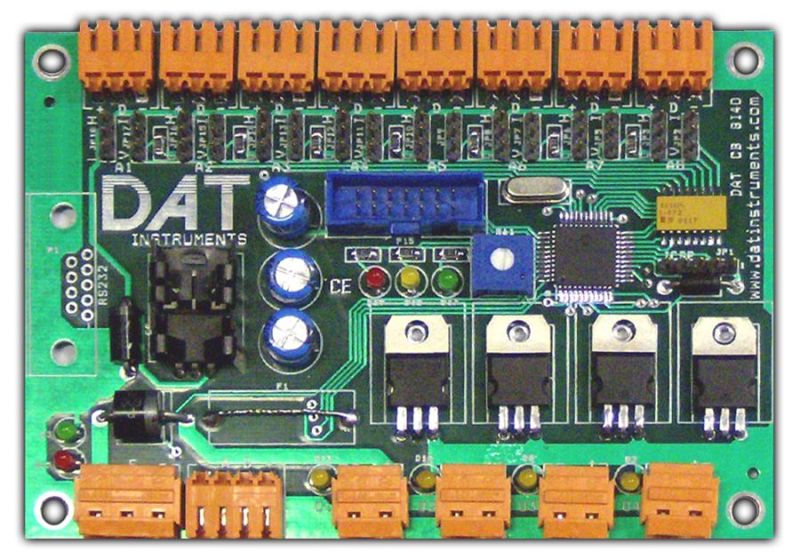 DAT CB 8I4O, DAT instruments, PLC, 8 inputs 4 outputs, DAT CB programmable controllers, by Amedeo Valoroso