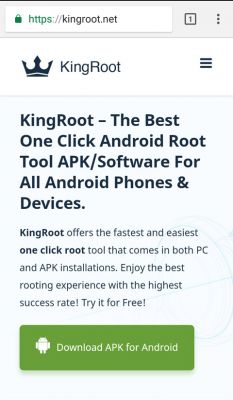 Root cellulare Android, scaricare Kingroot, download APK da sito