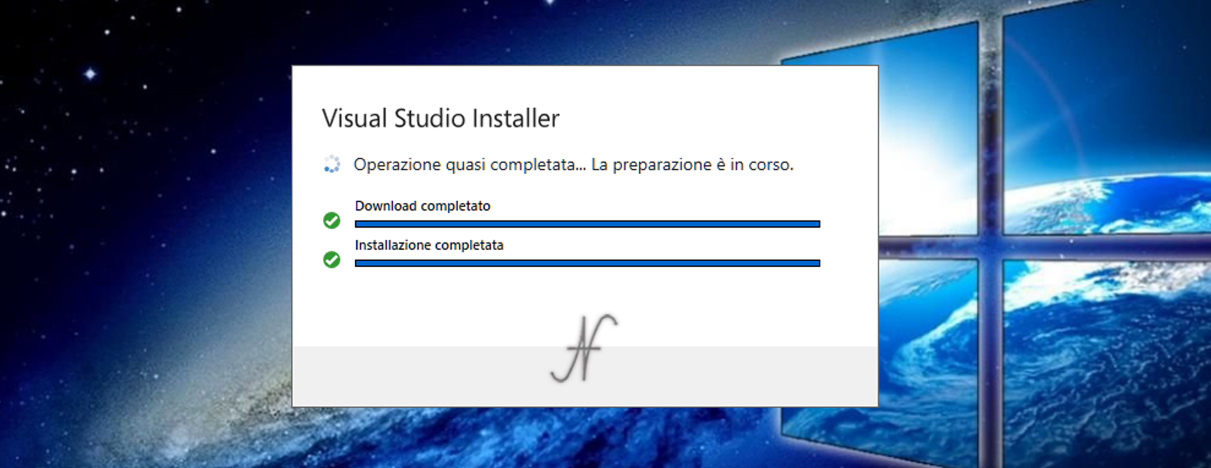 VB.NET, Visual Studio 2019, Visual Studio Installer, download installazione