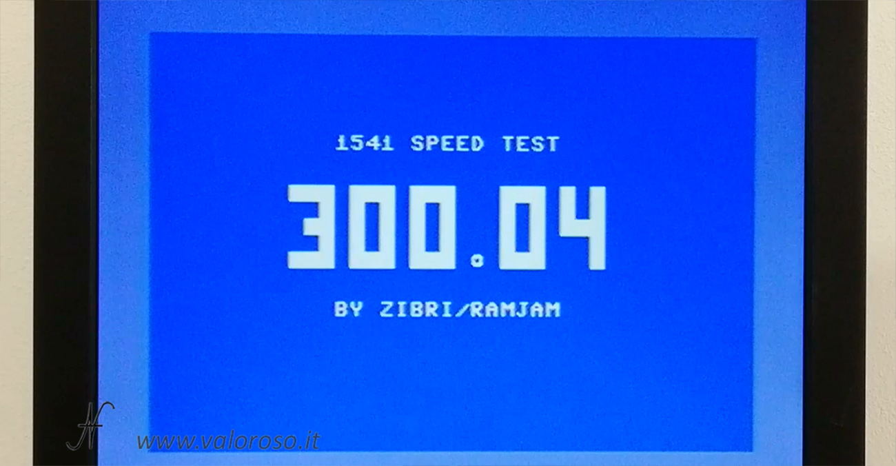 1541 Speed ​​Test by Zibri, Commodore 1541 rotation speed 300 RPM