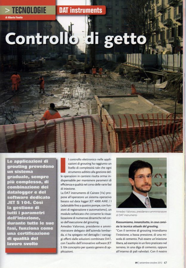 2012, Amedeo Valoroso, intervista rivista PF, n4