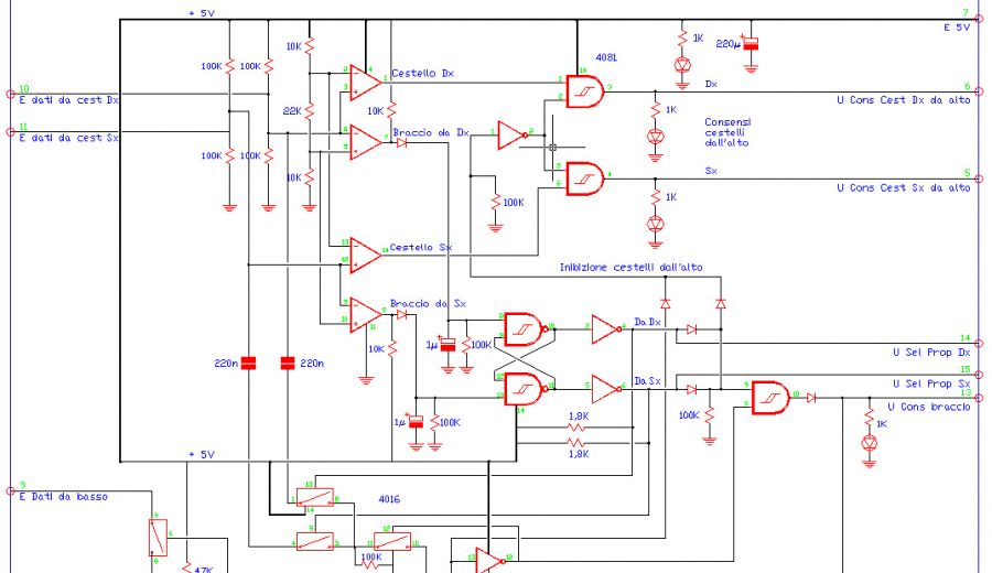 3CTR SEL, sample schematic by Amedeo Valoroso, electronic control system for tunneling lifting equipment