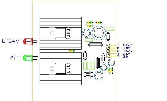 3CTRALIM, drawing by Amedeo Valoroso, stadio di alimentazione filtrato, sistema di controllo per sollevatori per gallerie