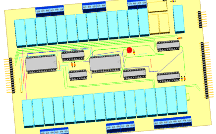 3CTRR, by Amedeo Valoroso, relay board, electronic control system for tunnelling lifting equipment