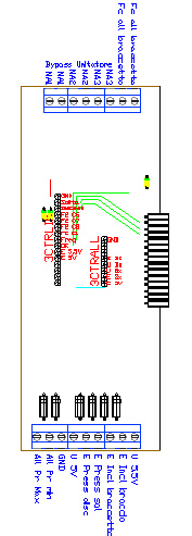 3CTRRSX, drawing by Amedeo Valoroso, mainboard and PCB rack, electronic control system for tunnelling lifting equipment