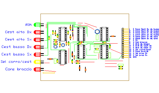 3CTRSEL, drawing by Amedeo Valoroso, command transmitter selector, electronic control system for tunnelling lifting equipment