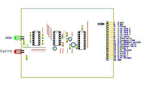 3CTRSTAB, drawing by Amedeo Valoroso, lifter stabilization process, electronic control system for tunnelling lifting equipment