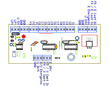 3CTRTX2, drawing by Amedeo Valoroso, control transmitter, control system for tunnel lifts