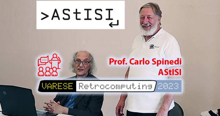 AStISI, Carlo Spinedi, SUPSI, Sergio Gervasini, cover, Varese Retrocomputing 2023 conference