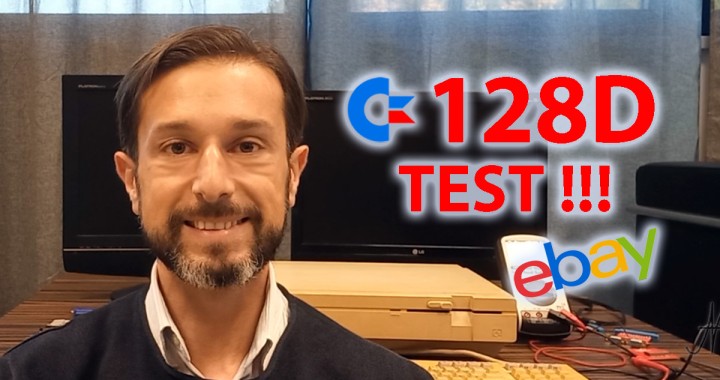 Accensione e Prova Commodore 128D, tastiera tedesca