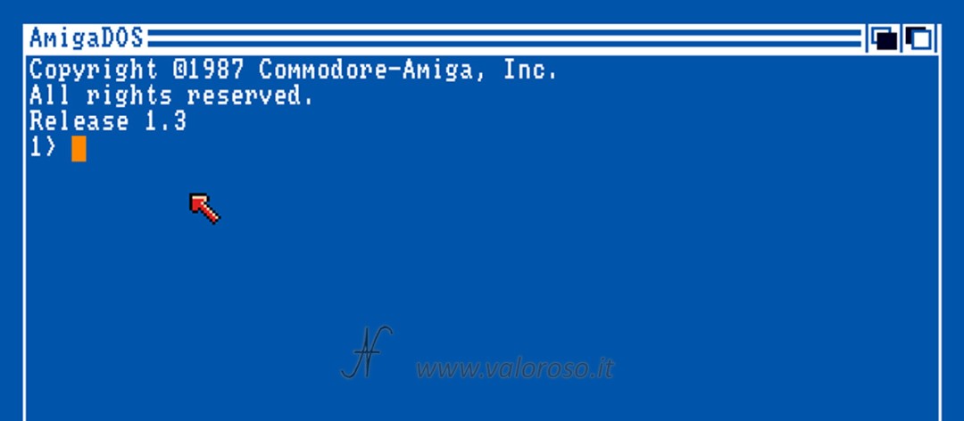 Amiga 2000, Commodore A2000, AmigaDOS 1.3 1987 boot screen, startup screen, startup screen, Aommodore-Amiga