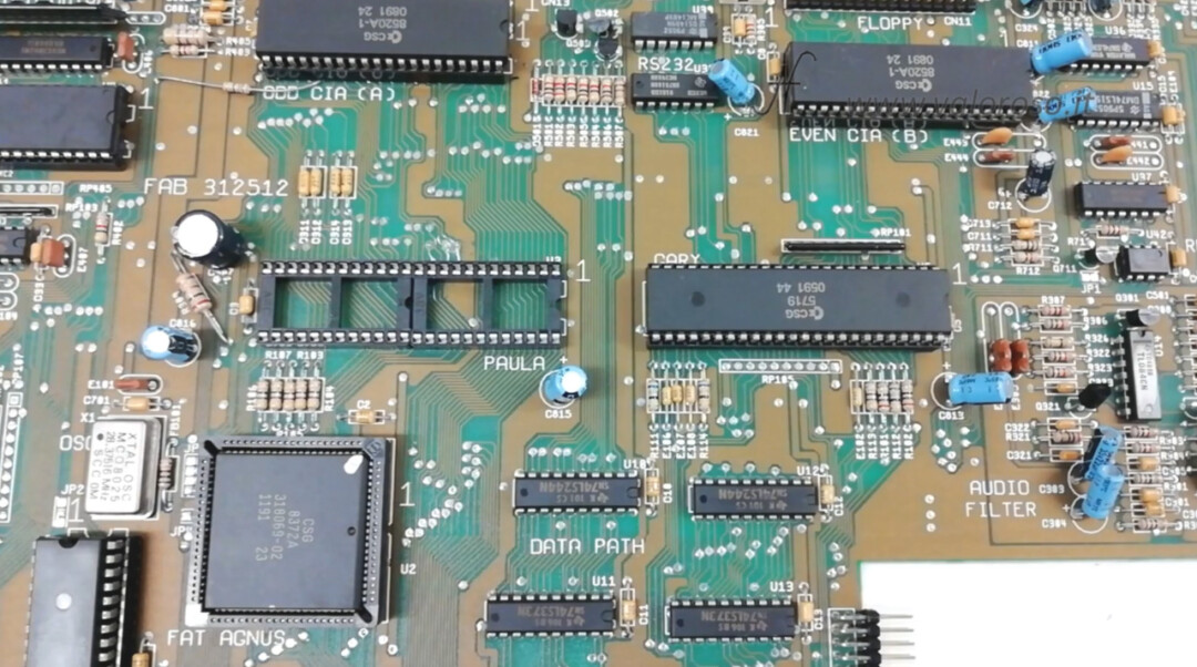 Amiga 500 PCB posizionamento zoccolo 48 poli circuito stampato 24, tacca di riferimento