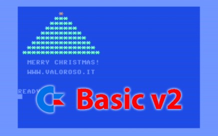 Auguri di Buon Natale, albero di Natale in Basic V2, Commodore 64