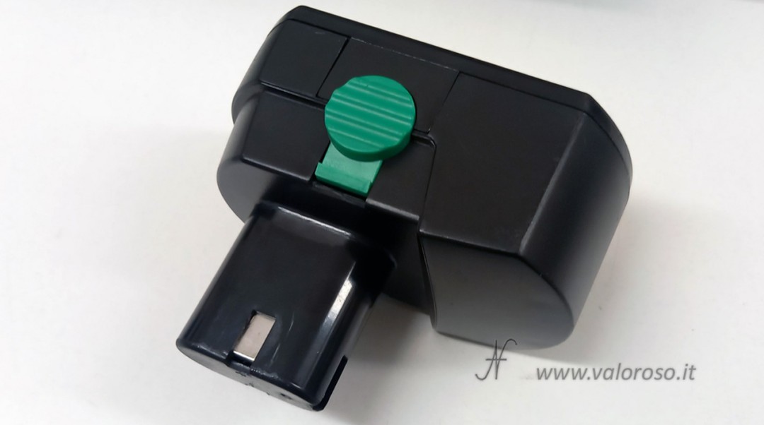 Updated, finished and closed electric drill driver battery pack.