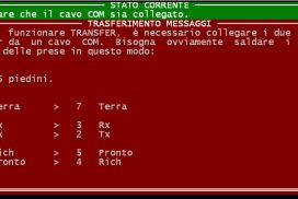 Amedeo Valoroso, WITH TRANSFER, messages RS232, GWBASIC, DOS, 1992