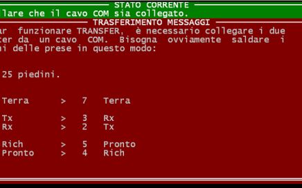 Amedeo Valoroso, COM TRANSFER, messages RS232, GWBASIC, DOS, 1992