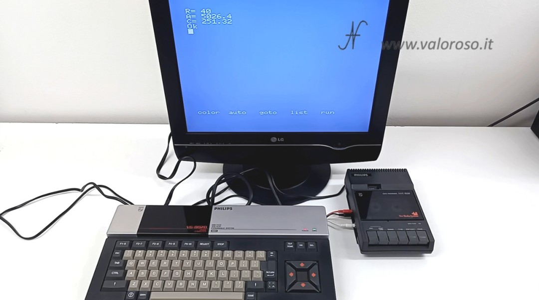 Calculating Circle Area and Circumference with MSX BASIC