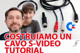 Cavo SVideo per migliorare la qualita video del Commodore 16, 64 e 128 sulle TV LCD, copertina componenti