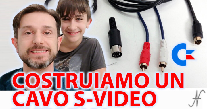 Cavo SVideo per migliorare la qualita video del Commodore 16, 64 e 128 sulle TV LCD, copertina componenti