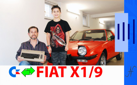 Centralina per Fiat X1/9 con il Commodore 64, user port accensione avviamento, Bertone X19