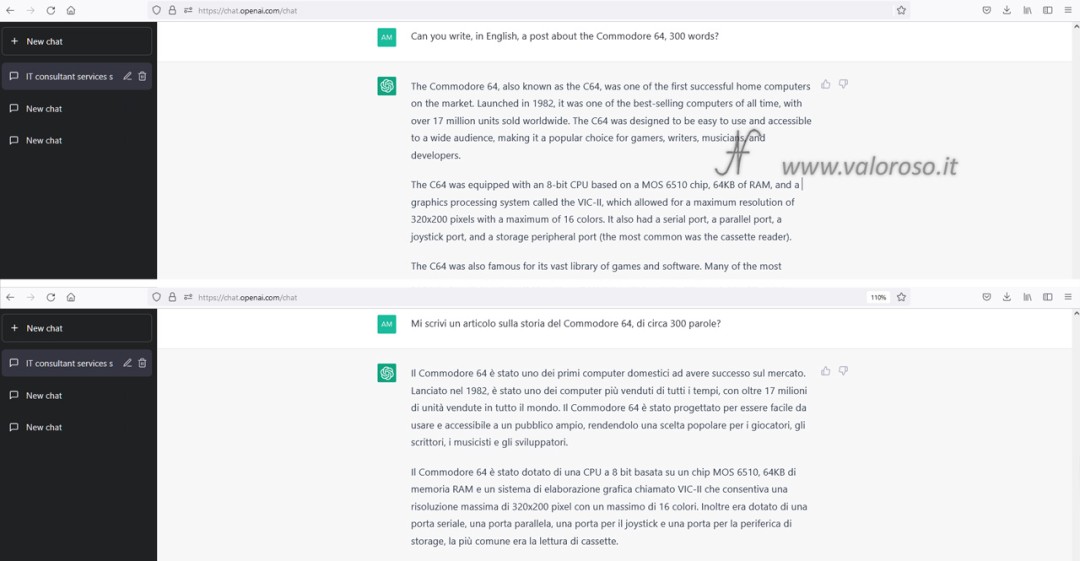 OpenAI ChatGPT, artificial intelligence, Chat GPT 3 write a text on the Commodore 64