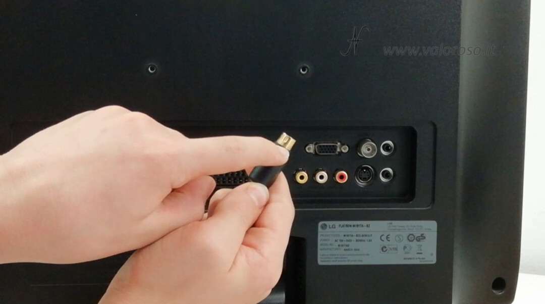 S-Video cable to improve Commodore picture quality. Connect the 4-pin S-Video S-Video miniDIN connector to the LCD TV