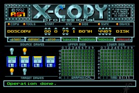 How to copy a file from USB pendrive to diskette, XCopy X-Copy Pro, operation done, 1992