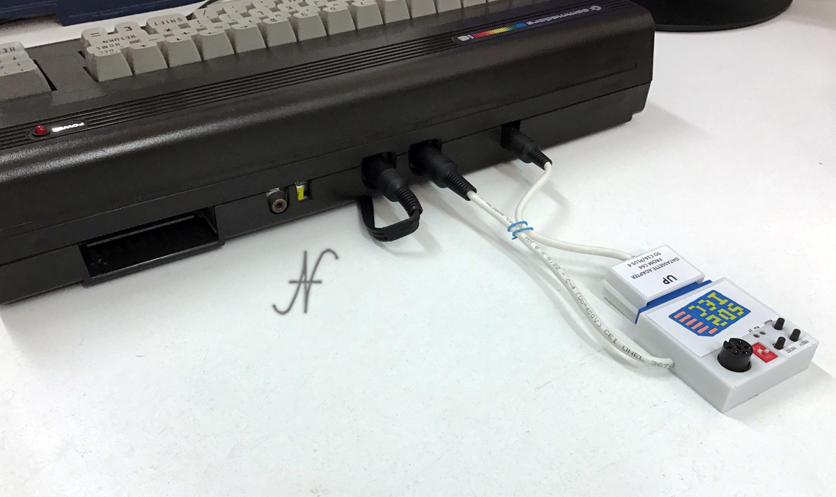 Commodore 16, collegamento SD2IEC, emulatore floppy 1541, adattatore cavo tape datassette