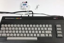 Commodore 16, SD2IEC emulator installation with microSD, tape adapter cable