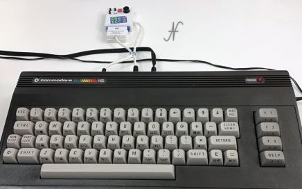 Commodore 16, SD2IEC emulator installation with microSD, tape adapter cable