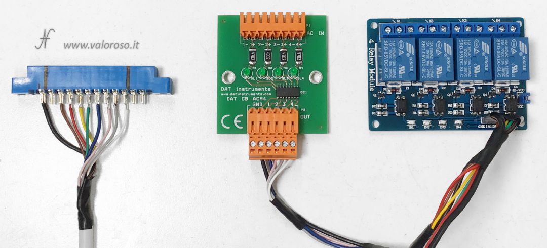 Commodore 64 Vic-20 user port, optocoupler relay interface, optocoupled inputs and outputs