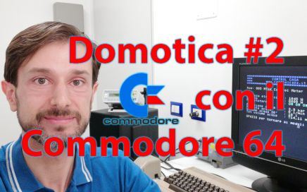 Commodore 64 e domotica, controllo carichi, Control Casa, impianto domotico