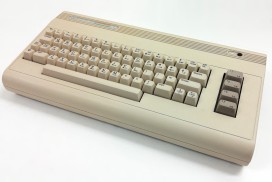 Commodore 64G 64G C64G retro vintage computer, CBM, white, white keyboard