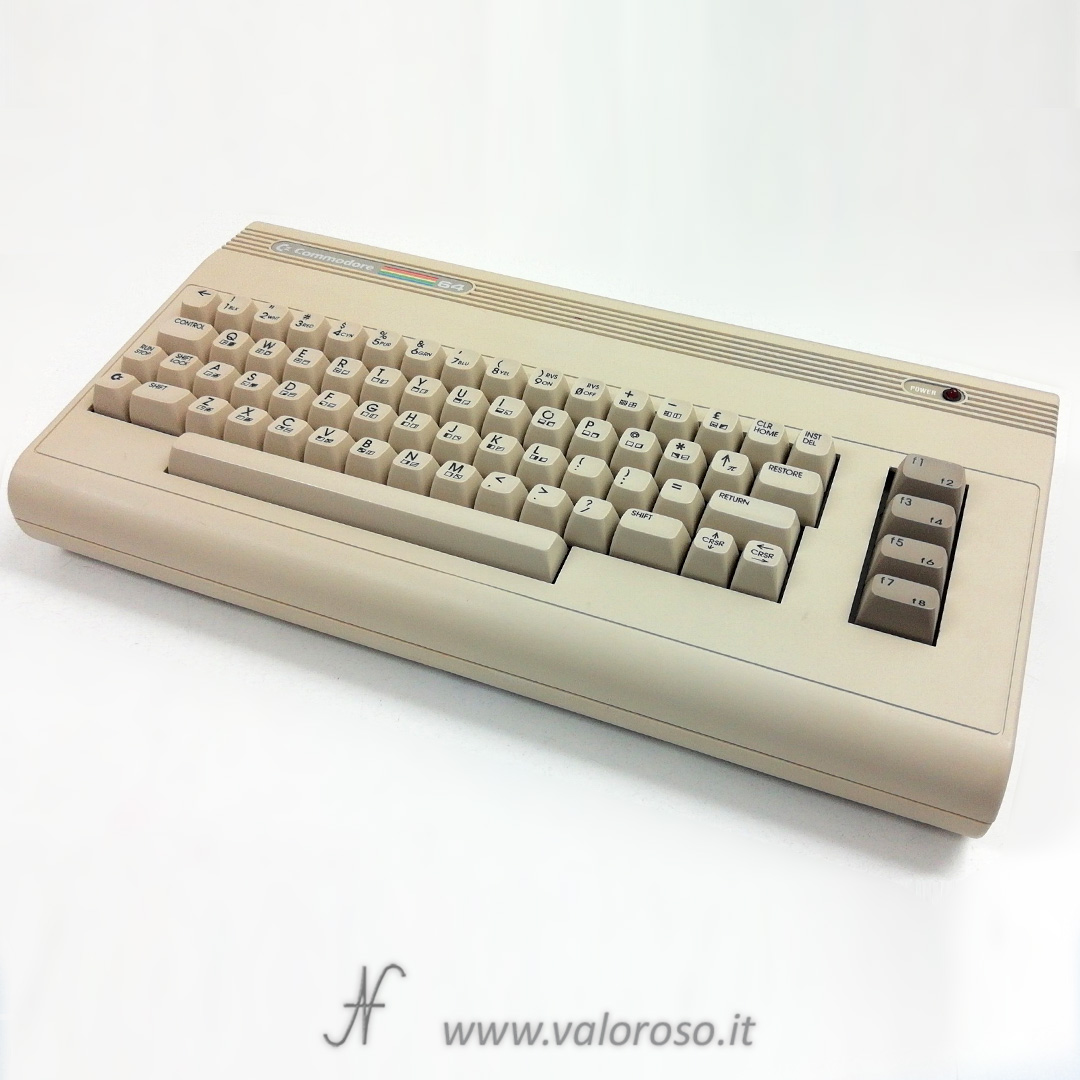 Commodore 64G 64 G C64G retro computer vintage, CBM, bianco, tastiera bianca
