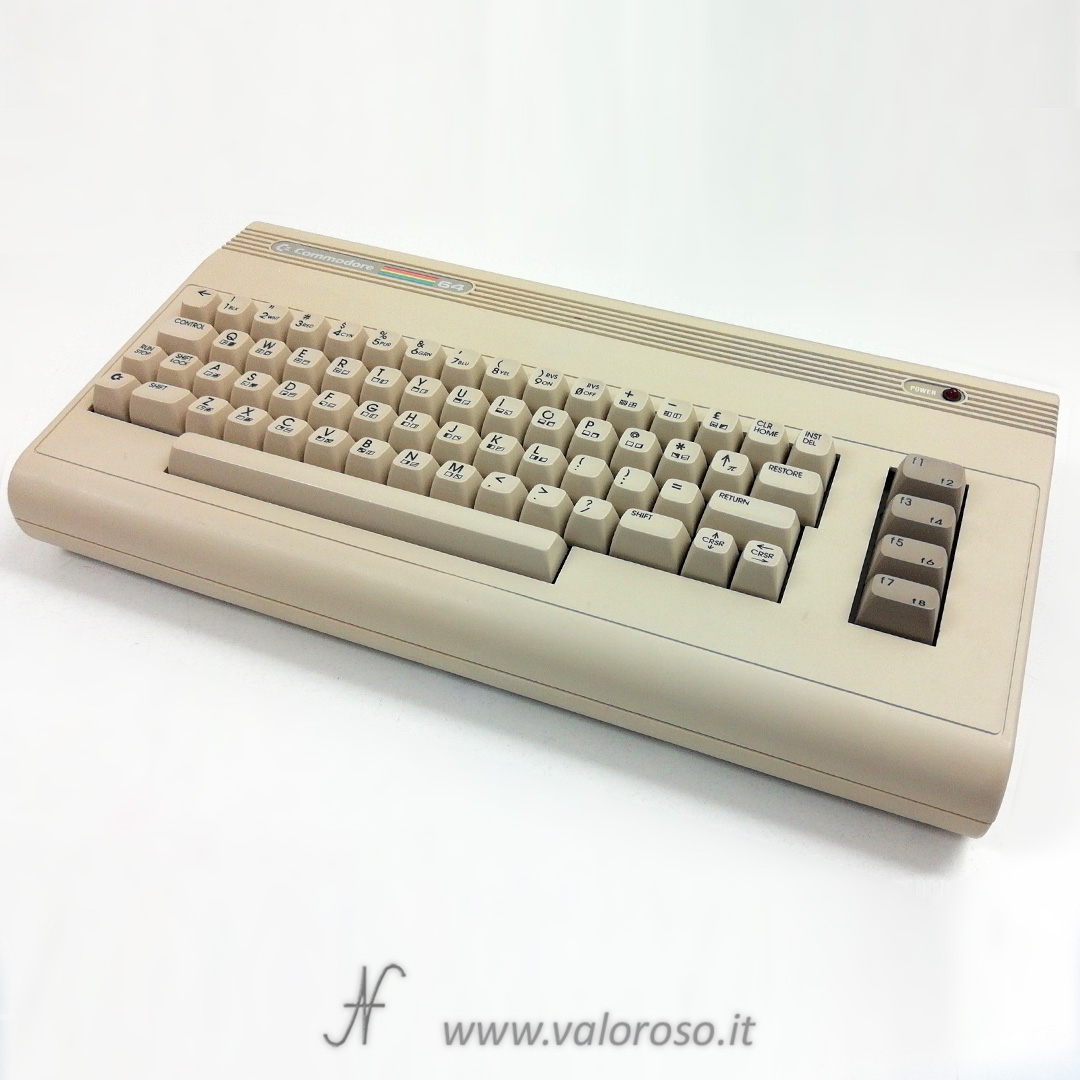 Commodore 64G 64G C64G retro vintage computer, CBM, white, white keyboard