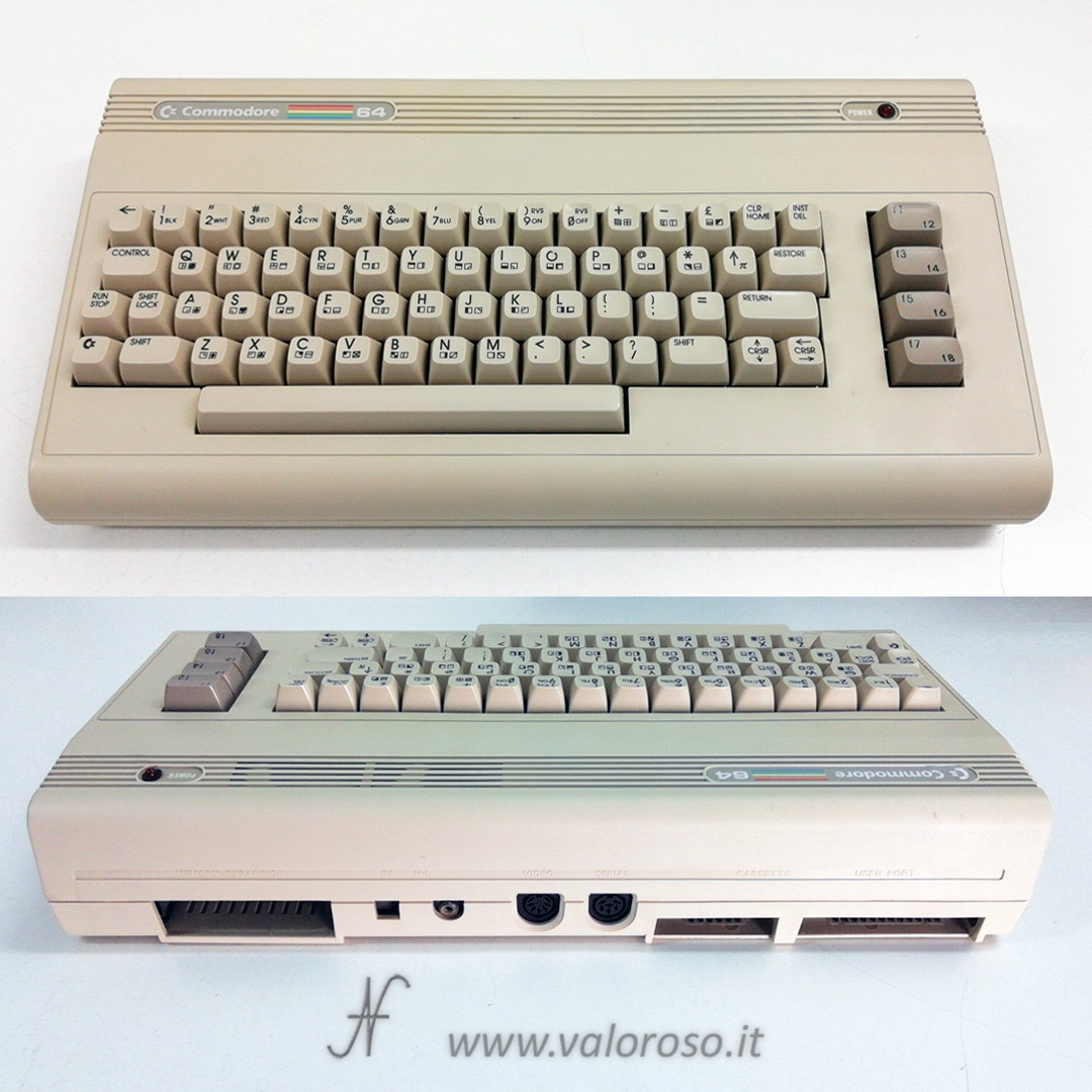 Commodore 64G 64 G C64G retrocomputer retropc, computer vintage con case e tastiera bianca