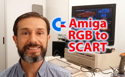 Commodore Amiga, convertitore adattatore RGB - SCART, RGB to SCART, RGB-SCART, adattatore, cavo, copertina