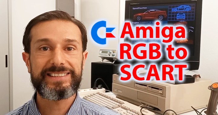 Commodore Amiga, RGB - SCART adapter converter, RGB to SCART, RGB-SCART, adapter, cable, cover