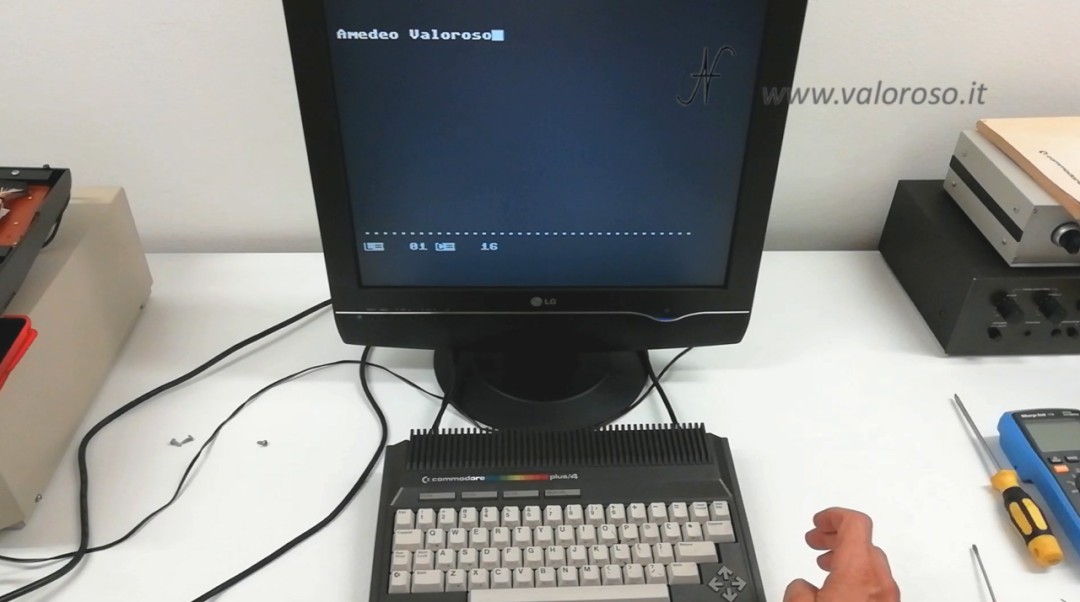 Commodore Plus4 Plus-4 Plus 4, programmi precaricati, schermata 3-plus-1 on key F1