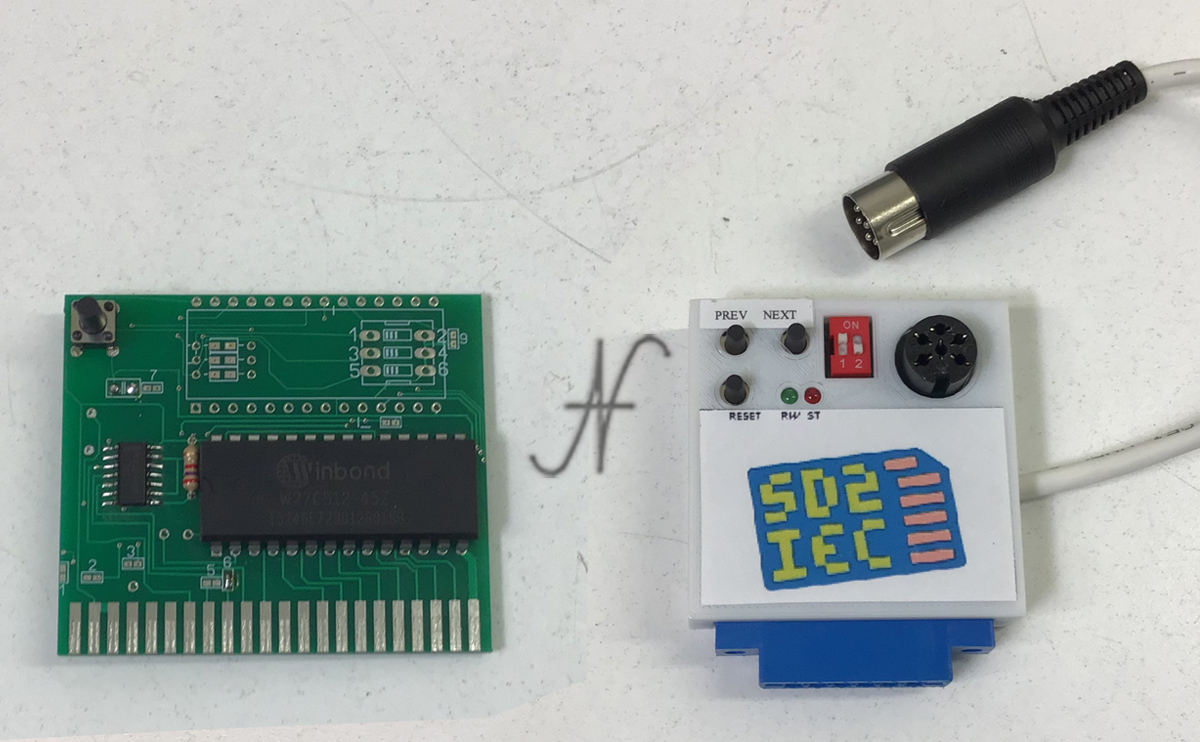 Commodore SD2IEC, emulatore floppy 1541 con microSD, seriale, fastload winbond