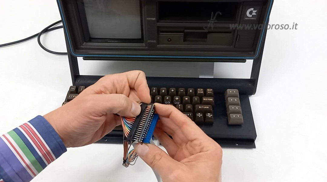 Commodore SX-64, SX64, connettore tastiera, adattatore tastiera Commodore 64