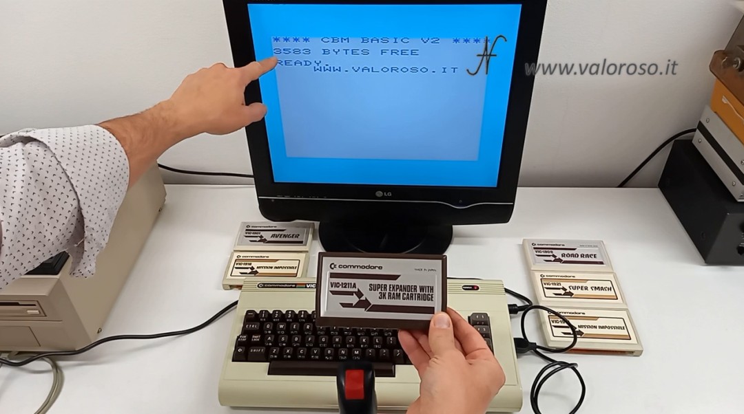 Commodore Vic20 Vic-20, RAM expander 3KB, cartridge VIC-1211A Super expander with 3K RAM cartridge