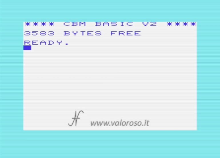 Commodore Vic20 Amedeo Valoroso