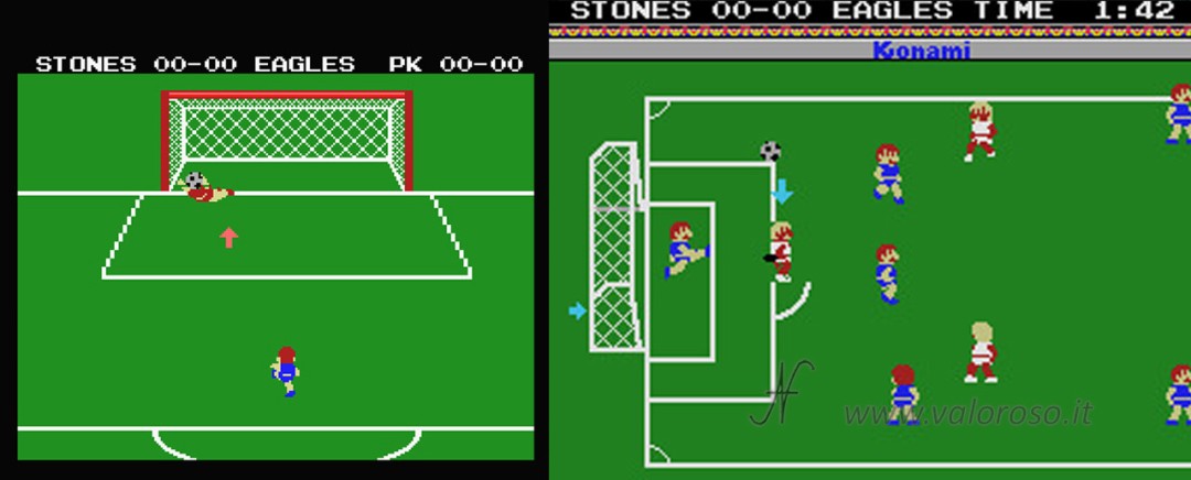 MSX computer, game, Konami Soccer for MSX, soccer video game