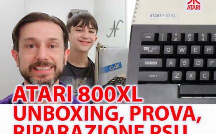 Computer vintage Atari 800XL, unboxing prova e riparazione